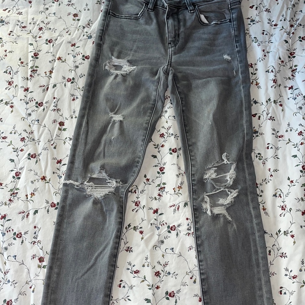Grey ripped jeans from American eagle